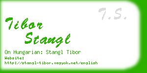 tibor stangl business card